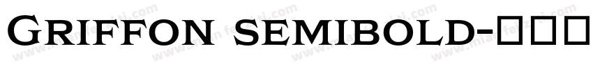 Griffon semibold字体转换